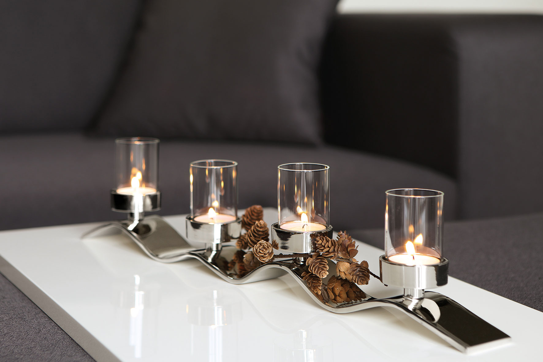 Fink Teelichtleuchter 4flg. 54cm image number 2