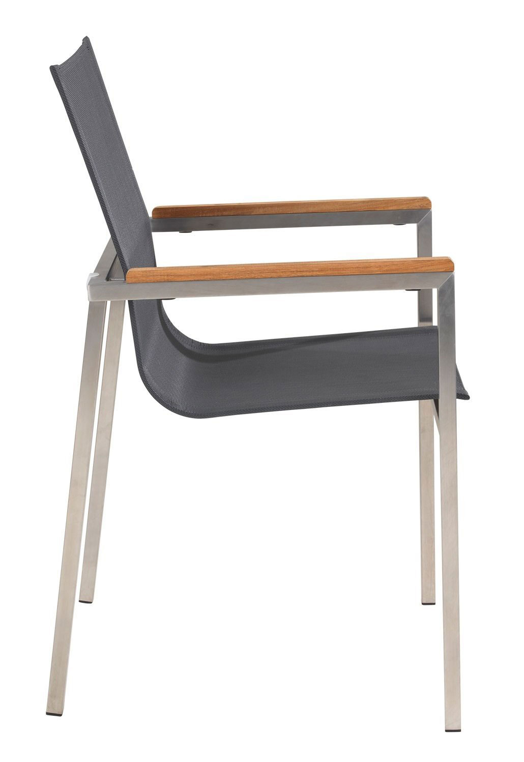 OUTDOOR Gartenstuhl Edelstahl/Teak image number 3