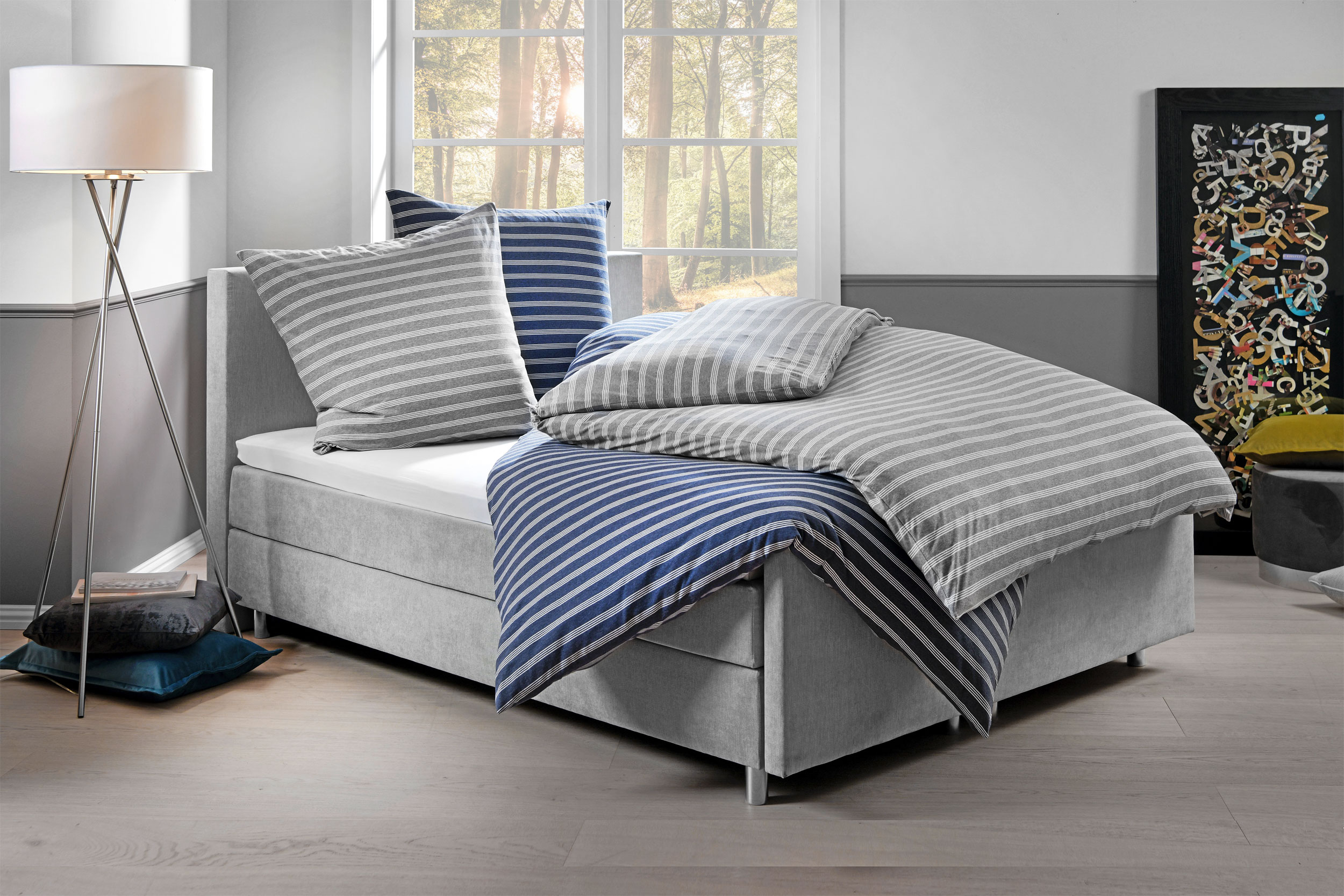 Dormisette Jersey-Melange-Bettw&auml;sche image number 3