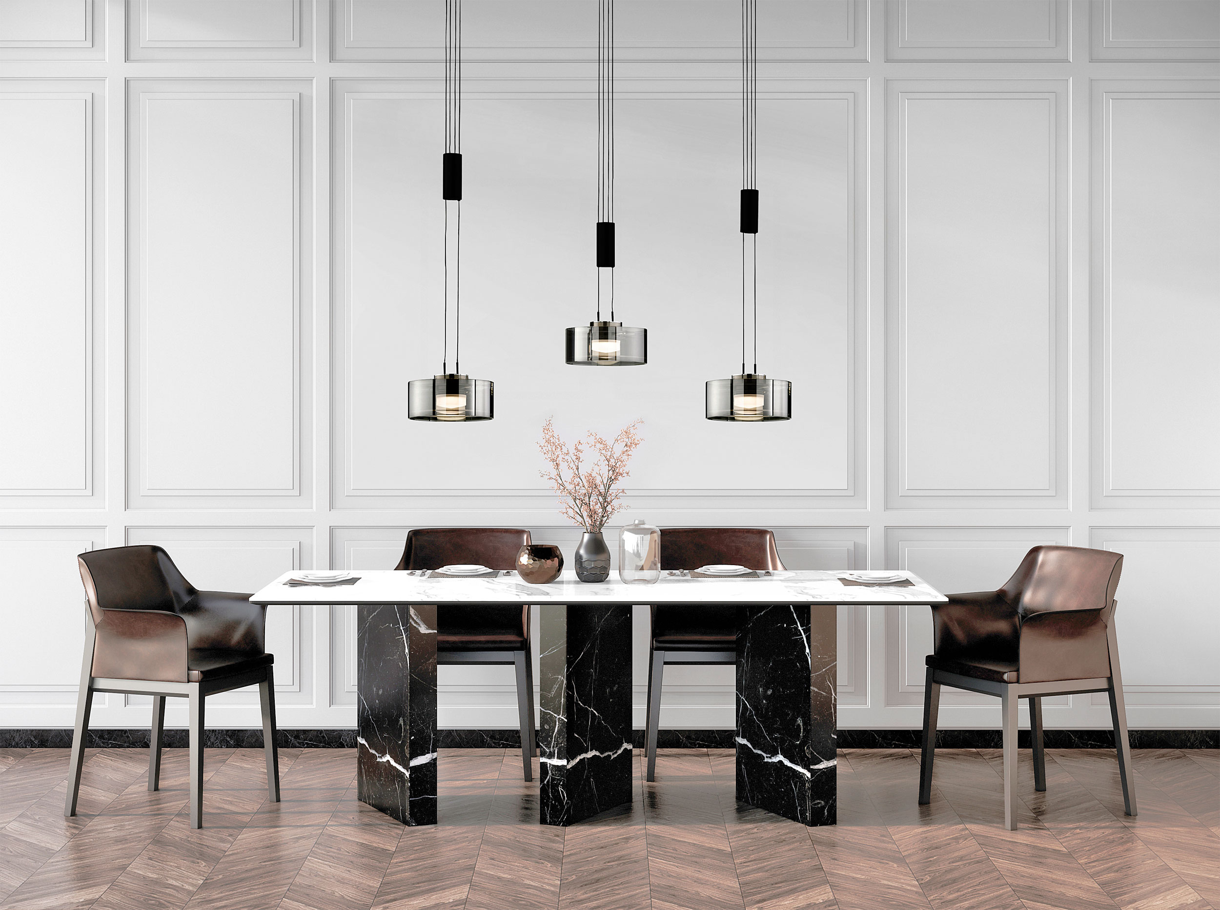 Fischer & Honsel LED-Pendelleuchte 3flg image number 2