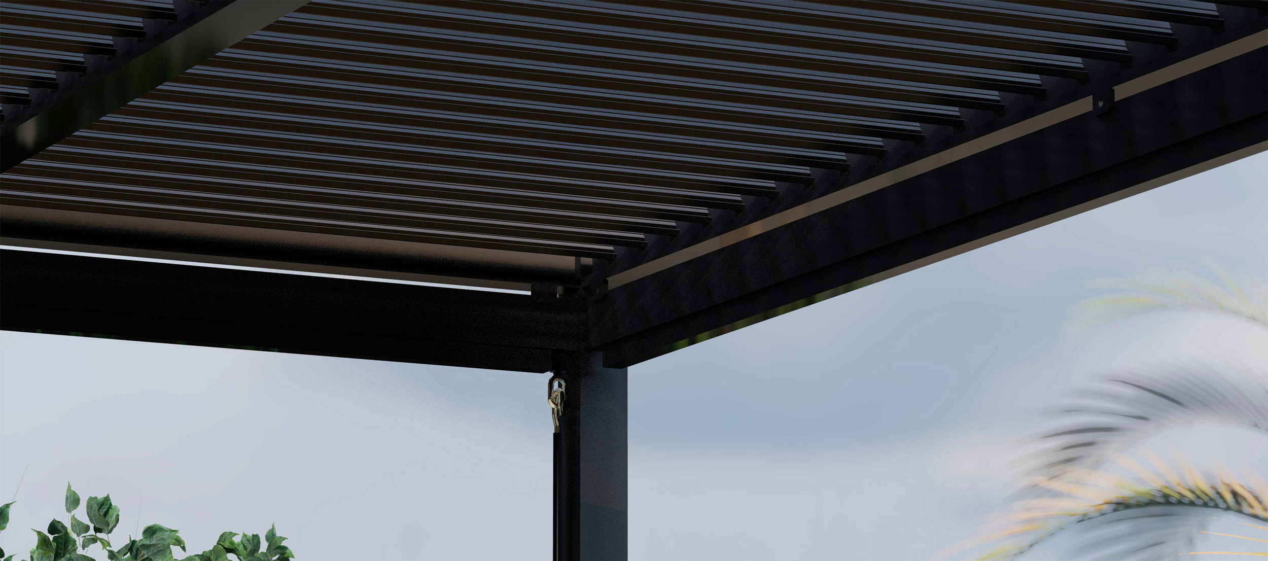 OUTDOOR Gartenpergola 3x3m Anthrazit image number 10