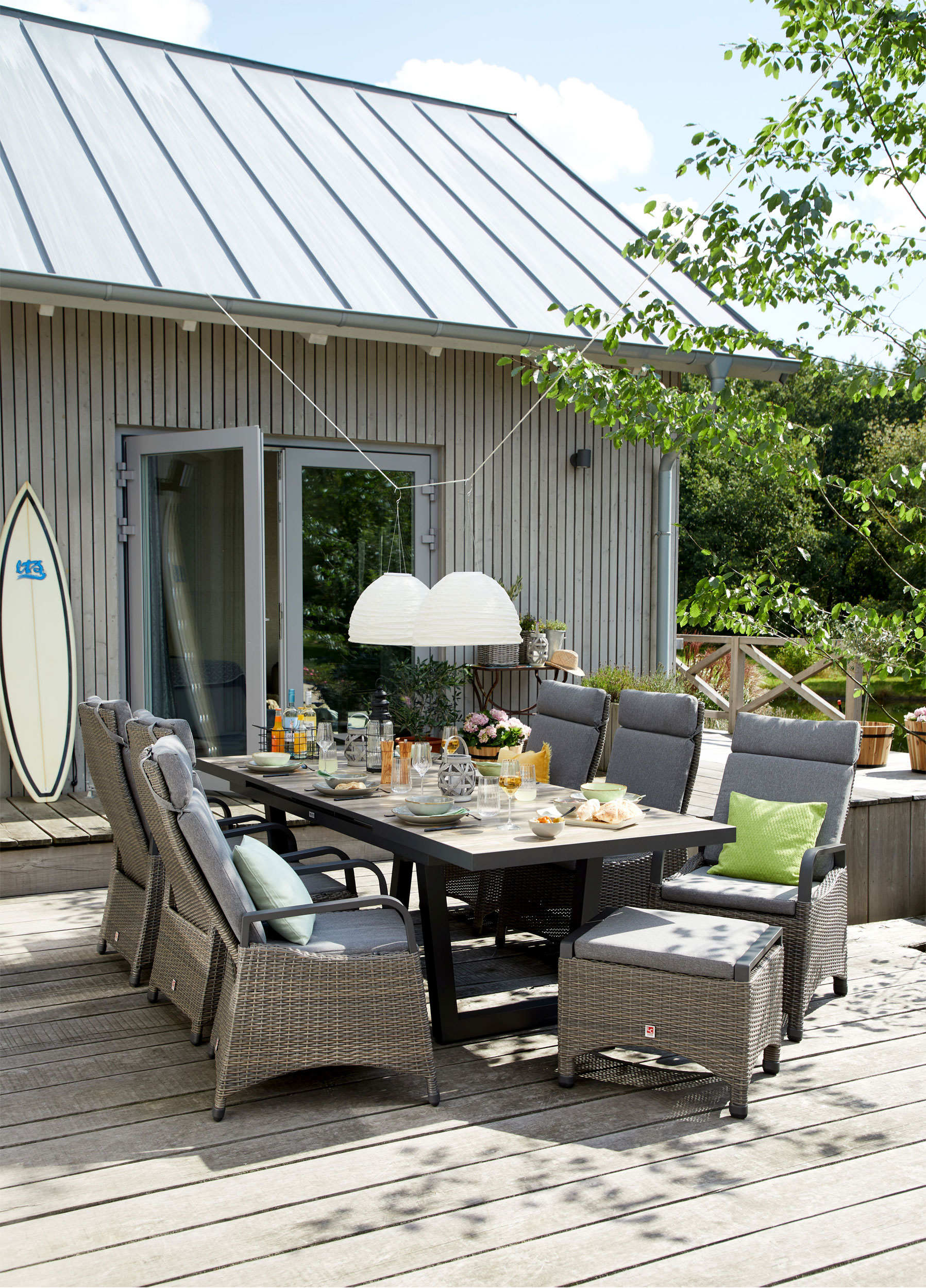 OUTDOOR Gartentisch ausziehbar Keramik image number 4