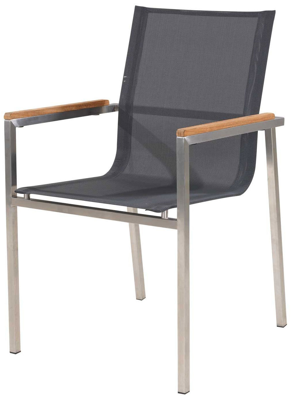 OUTDOOR Gartenstuhl Edelstahl/Teak image number 1