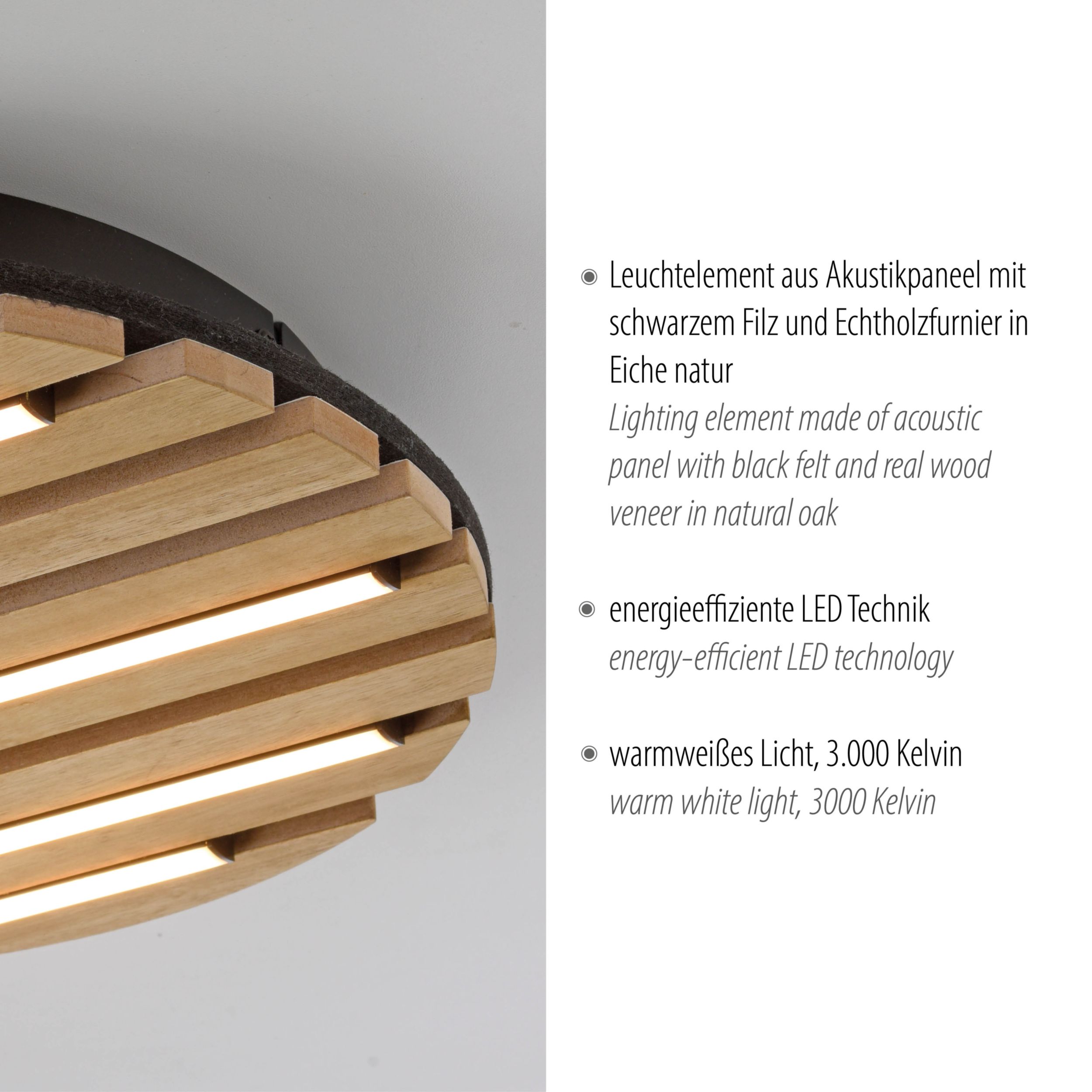 JUST LIGHT LED-Deckenleuchte 1flg image number 3